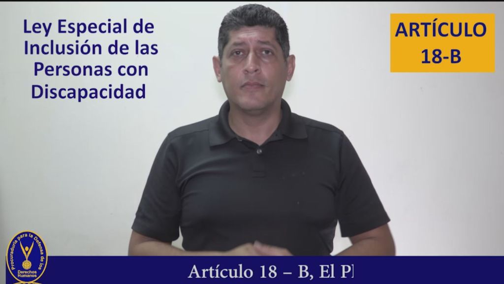 articulo 18B ley de inclusión de personas con discapacidad