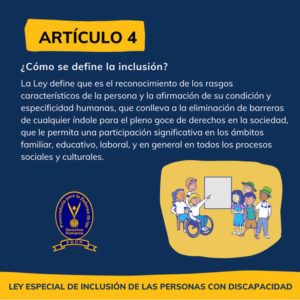 Ley Especial de Inclusión de las Personas con Discapacidad
