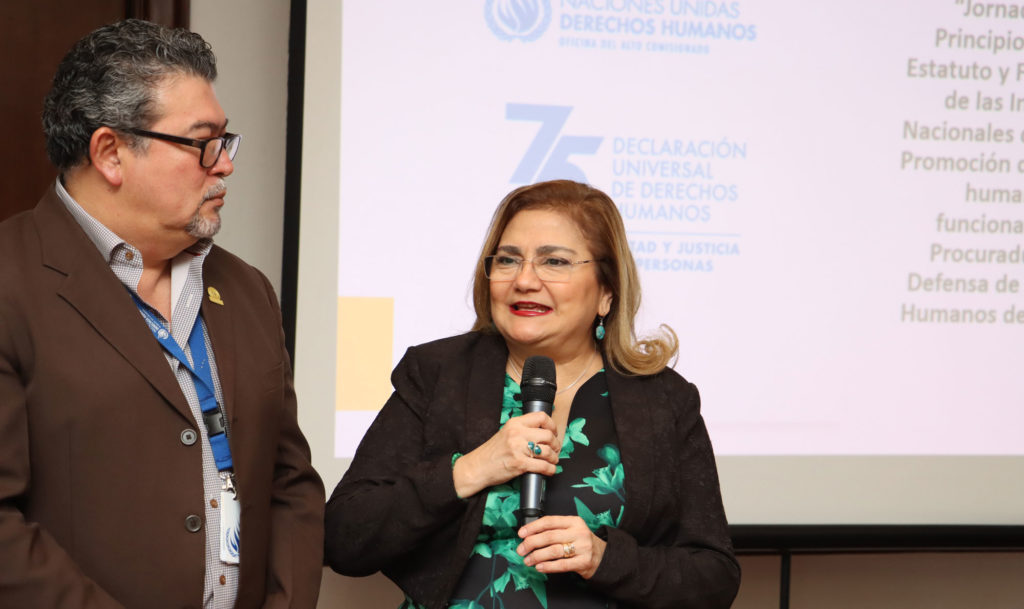 Procuradora Raquel Caballero de Guevara coordina Jornada de formación junto a la Oficina del Alto Comisionado de Naciones Unidas para los DDHH