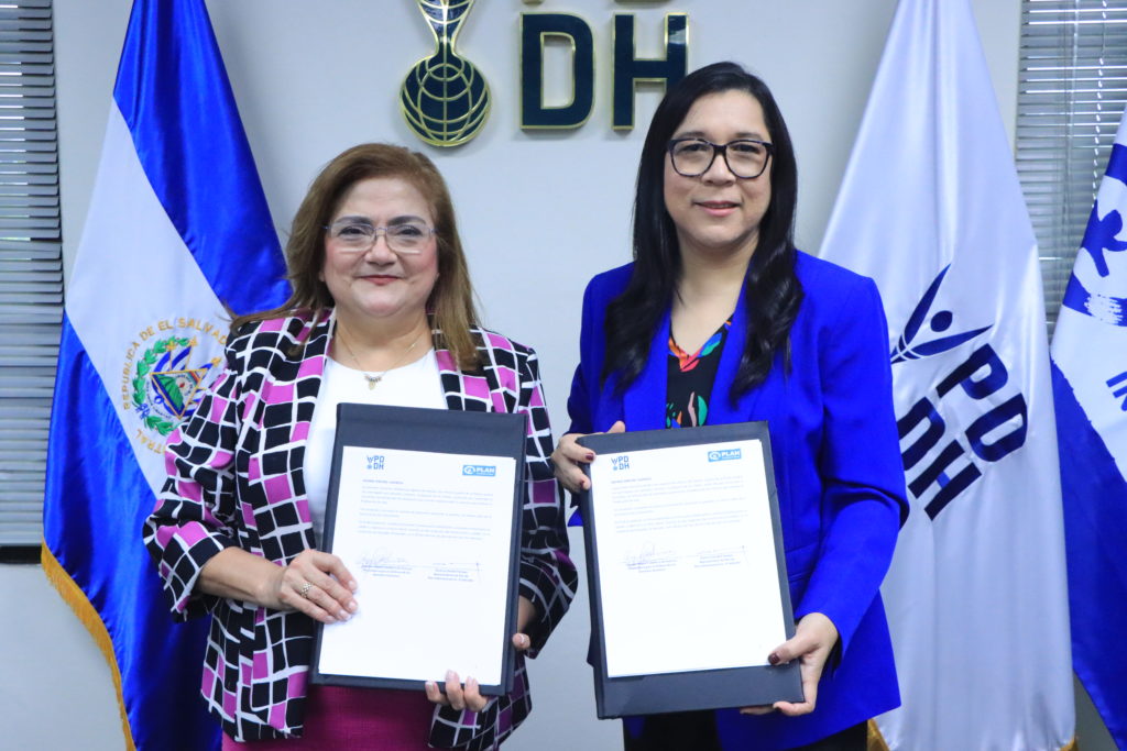 Procuradora Caballero de Guevara firma Convenio para Asistencia Técnica Mutua con Plan Internacional
