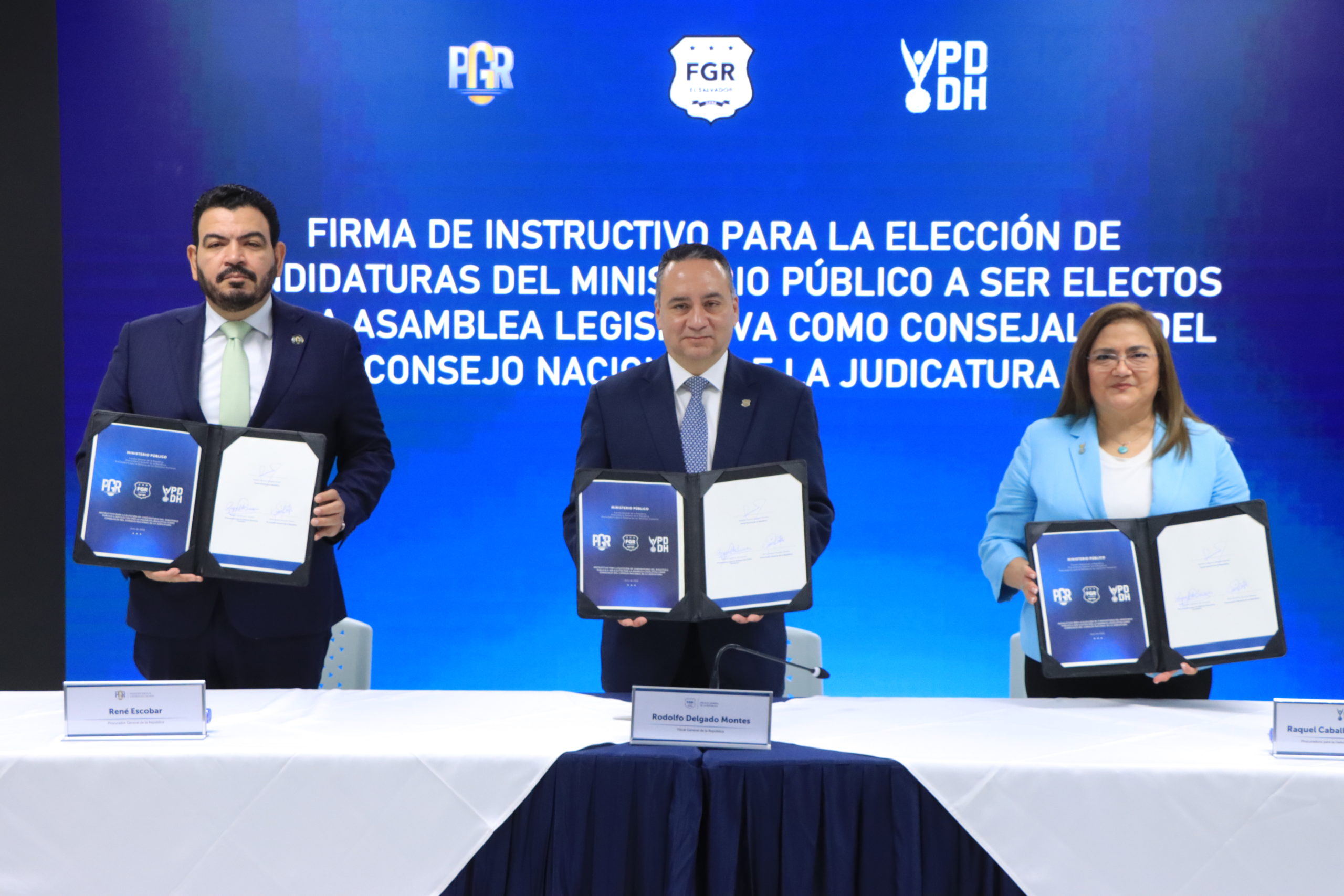 Procuradora y titulares de la FGR y PGR firman instructivo para elegir candidatos al CNJ
